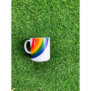 Vintage RAINBOW Coffee Mug - 80's Pride Mug - F.T.D.A. Coffee Cup